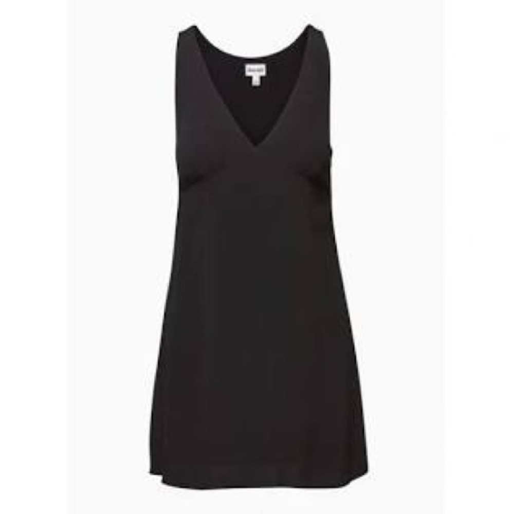 Aritzia Sundeh Black Sleeveless V-Neck Dress